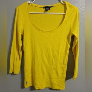 Polo by Ralph Lauren Women's Yellow Top‎